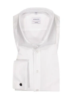 Seidensticker Hemd, Shaped Fit, Popeline, Weiß
