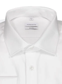 Seidensticker Hemd, Shaped Fit, Popeline, Weiß -Maenner Mode Haus  36032 norm2