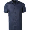 Venti Kurzarmhemd, Body Fit, Baumwolle, Dunkelblau -Maenner Mode Haus  360611 norm