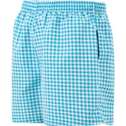 Bugatti Badeshorts, Mikrofaser, Blau-weiß Kariert -Maenner Mode Haus  361084 norm3
