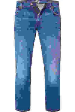 Wrangler Jeans Greensboro, Regular Straight, Baumwoll-Stretch 14,75oz, Denimblau -Maenner Mode Haus  361096 norm 1