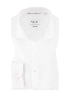 Eterna Hemd, Super Slim Fit, Twill Blickdicht, Weiß