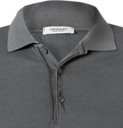 Polo-Shirt, Baumwoll-Strick, Grau -Maenner Mode Haus  362226 norm2