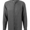 Hemd, Reines Leinen, Grau -Maenner Mode Haus  362244 norm