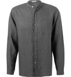 Hemd, Reines Leinen, Grau