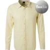 Boss Hemd, Slim Fit, Leinen-Stretch, Gelb Gestreift -Maenner Mode Haus  362285 norm