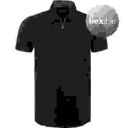 Pure Zip-Polo, Funktionsmaterial, Marine Meliert -Maenner Mode Haus  363186 norm 1