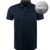 Pure Zip-Polo, Funktionsmaterial, Marine Meliert