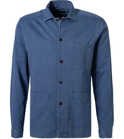 ETON Overshirt, Baumwolle, Jeansblau 3 ETON Overshirt, Baumwolle, Jeansblau