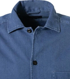 ETON Overshirt, Baumwolle, Jeansblau 9 ETON Overshirt, Baumwolle, Jeansblau -Maenner Mode Haus 363222 norm2