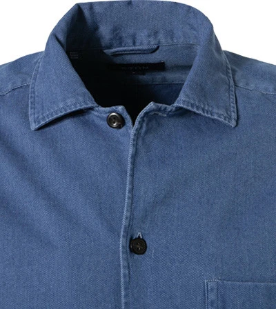 ETON Overshirt, Baumwolle, Jeansblau 5 ETON Overshirt, Baumwolle, Jeansblau – Bild 3