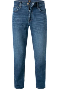 Lee Jeans, Regular Tapered Fit, Baumwoll-Stretch, Mittelblau