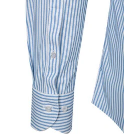 Hemd, Slim Fit, Jersey Geruchshemmend, Hellblau-weiß Gestreift -Maenner Mode Haus  363973 norm3