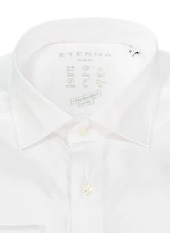 Eterna Hemd, Slim Fit, Mikrofaser Atmungsaktiv, Weiß -Maenner Mode Haus  365631 norm2