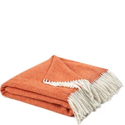 Eagle Decke, Lammwolle, Orange Meliert -Maenner Mode Haus  366471 norm2