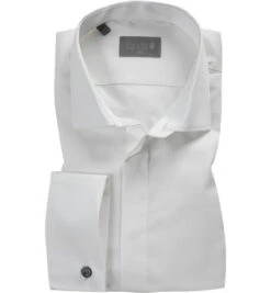 Hemd, Slim Fit, Baumwolle, Wollweiß