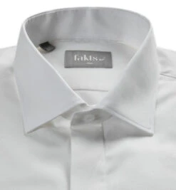 Hemd, Slim Fit, Baumwolle, Wollweiß -Maenner Mode Haus  366981 norm2