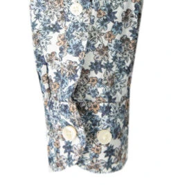 OLYMP Hemd, Body Fit, Reines Leinen, Weiß-blau Gemustert -Maenner Mode Haus  367140 norm3