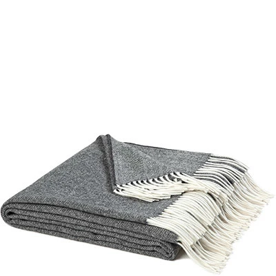 Eagle Decke, Lammwolle, Flanellgrau Meliert 5 Eagle Decke, Lammwolle, Flanellgrau Meliert – Bild 3