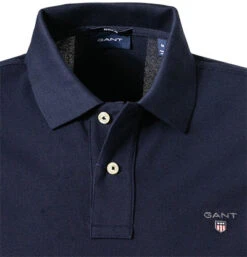 Gant Polo-Shirt, Regular Fit, Baumwoll-Piqué, Evening Blue -Maenner Mode Haus  368288 norm2