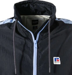 Boss Trainingsjacke, Russell Athletic Kollektion, Mikofaser Gefüttert, Navy -Maenner Mode Haus  368737 norm2