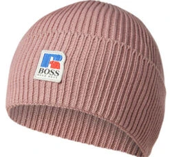 Boss Mütze, Russell Athletic Kollektion, Baumwolle, Altrosa