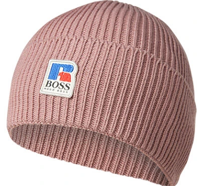 Boss Mütze, Russell Athletic Kollektion, Baumwolle, Altrosa 3 Boss Mütze, Russell Athletic Kollektion, Baumwolle, Altrosa