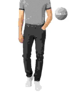 Jeans Parker, Regular Fit, Baumwolle-T400®, Indigo -Maenner Mode Haus  370692 norm 1