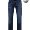 7 For All Mankind Jeans Slimmy, Baumwolle T400®, Dunkelblau -Maenner Mode Haus  370937 norm