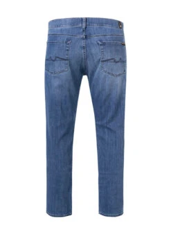 7 For All Mankind Jeans Slimmy, Baumwoll-Stretch, Mittelblau 9 7 For All Mankind Jeans Slimmy, Baumwoll-Stretch, Mittelblau -Maenner Mode Haus 370940 norm2