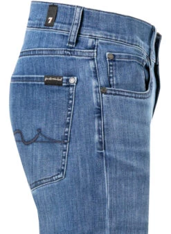 7 For All Mankind Jeans Slimmy, Baumwoll-Stretch, Mittelblau 10 7 For All Mankind Jeans Slimmy, Baumwoll-Stretch, Mittelblau -Maenner Mode Haus 370940 norm3