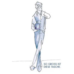 Porsche Design Waschbeutel, Mikrofaser-Leder Wasserabweisend, Schwarz -Maenner Mode Haus  370946 norm4