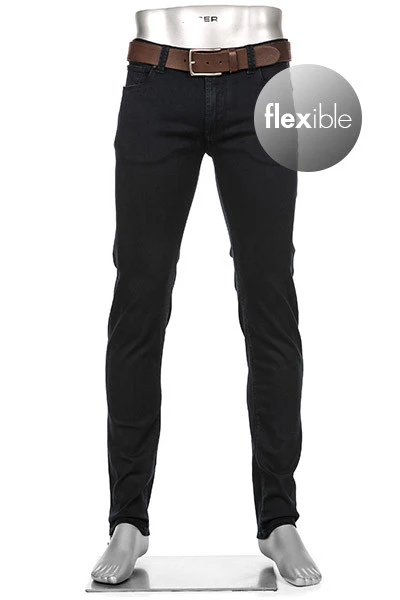 Alberto Jeans Slim, Slim Fit, Baumwolle T400® 10oz, Nachtblau 3 Alberto Jeans Slim, Slim Fit, Baumwolle T400® 10oz, Nachtblau