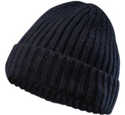 Eagle Mütze, Reines Kaschmir, Marine