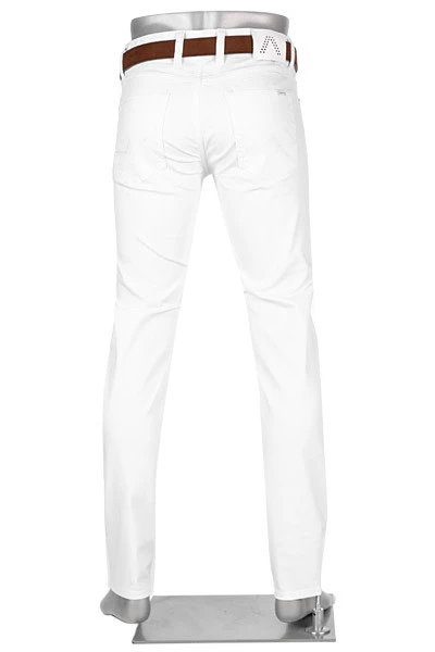Alberto Jeans, Regular Fit, Baumwolle T400® 8oz, Weiß 5 Alberto Jeans, Regular Fit, Baumwolle T400® 8oz, Weiß – Bild 3