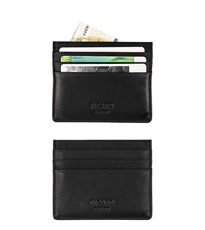 Picard Kartenbörse, Rindleder, Schwarz 3 Picard Kartenbörse, Rindleder, Schwarz