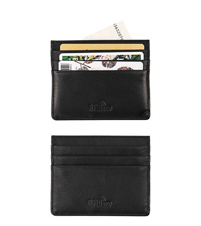 Picard Kartenbörse, Rindleder, Schwarz 4 Picard Kartenbörse, Rindleder, Schwarz – Bild 2