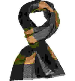 Schal, Wolle-Kaschmir, Blau-gelb Kariert 7 Schal, Wolle-Kaschmir, Blau-gelb Kariert -Maenner Mode Haus 372942 norm 1