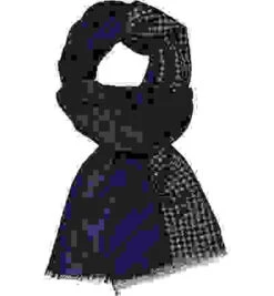 Schal, Wolle, Blau-gelb Gemustert -Maenner Mode Haus  372951 norm 1