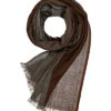 Bugatti Schal, Viskose, Grau-orangebraun