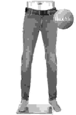 Alberto Jeans Slim, Slim Fit, Baumwolle T400® 12oz, Grau -Maenner Mode Haus  373374 norm 1