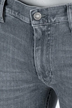 Alberto Jeans Slim, Slim Fit, Baumwolle T400® 12oz, Grau -Maenner Mode Haus  373374 norm4