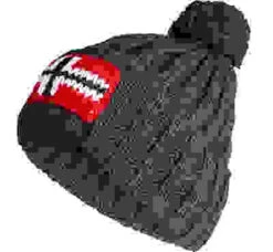 Napapijri Mütze, Wolle, Dunkelgrau Meliert -Maenner Mode Haus  373915 norm 1