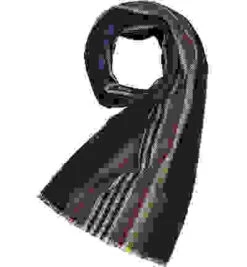 Schal, Reines Kaschmir, Blau Gestreift -Maenner Mode Haus  373981 norm 1