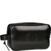 Fred Perry Kulturtasche, Leder, Schwarz 1 Fred Perry Kulturtasche, Leder, Schwarz -Maenner Mode Haus 374123 norm