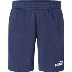 Puma Sweatshorts, Regular Fit, Baumwolle, Dunkelblau