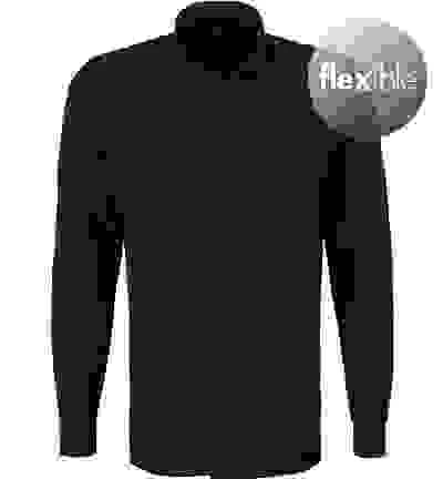 OLYMP Hemd, Modern Fit, Jersey Geruchshemmend, Extra Langer Arm, Marineblau Gemustert 6 OLYMP Hemd, Modern Fit, Jersey Geruchshemmend, Extra Langer Arm, Marineblau Gemustert – Bild 4