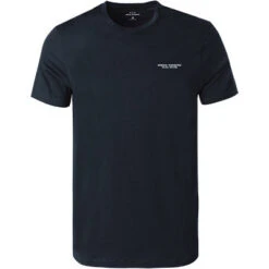 Armani Exchange T-Shirt, Regular Fit, Baumwolle, Nachtblau