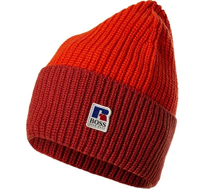 Boss Mütze, Russell Athletic Kollektion, Schurwolle, Hellrot 3 Boss Mütze, Russell Athletic Kollektion, Schurwolle, Hellrot