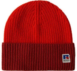 Boss Mütze, Russell Athletic Kollektion, Schurwolle, Hellrot 8 Boss Mütze, Russell Athletic Kollektion, Schurwolle, Hellrot -Maenner Mode Haus 375044 norm2